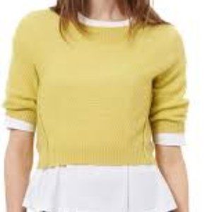 Rebecca Taylor Cashmere Cropped Sweater M